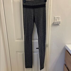 Lululemon Gray and Black Leggings